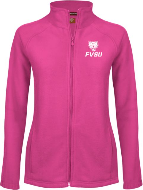 Fort Valley State Ladies Fleece Full Zip Jacket Primary Mark - ONLINE ONLY
